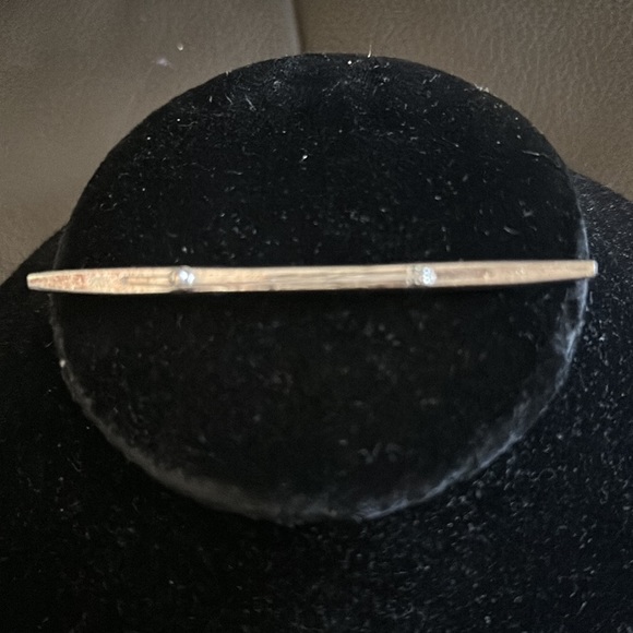 Vintage Art Deco Mid Century Modern SilverTone Pin - Picture 3 of 4